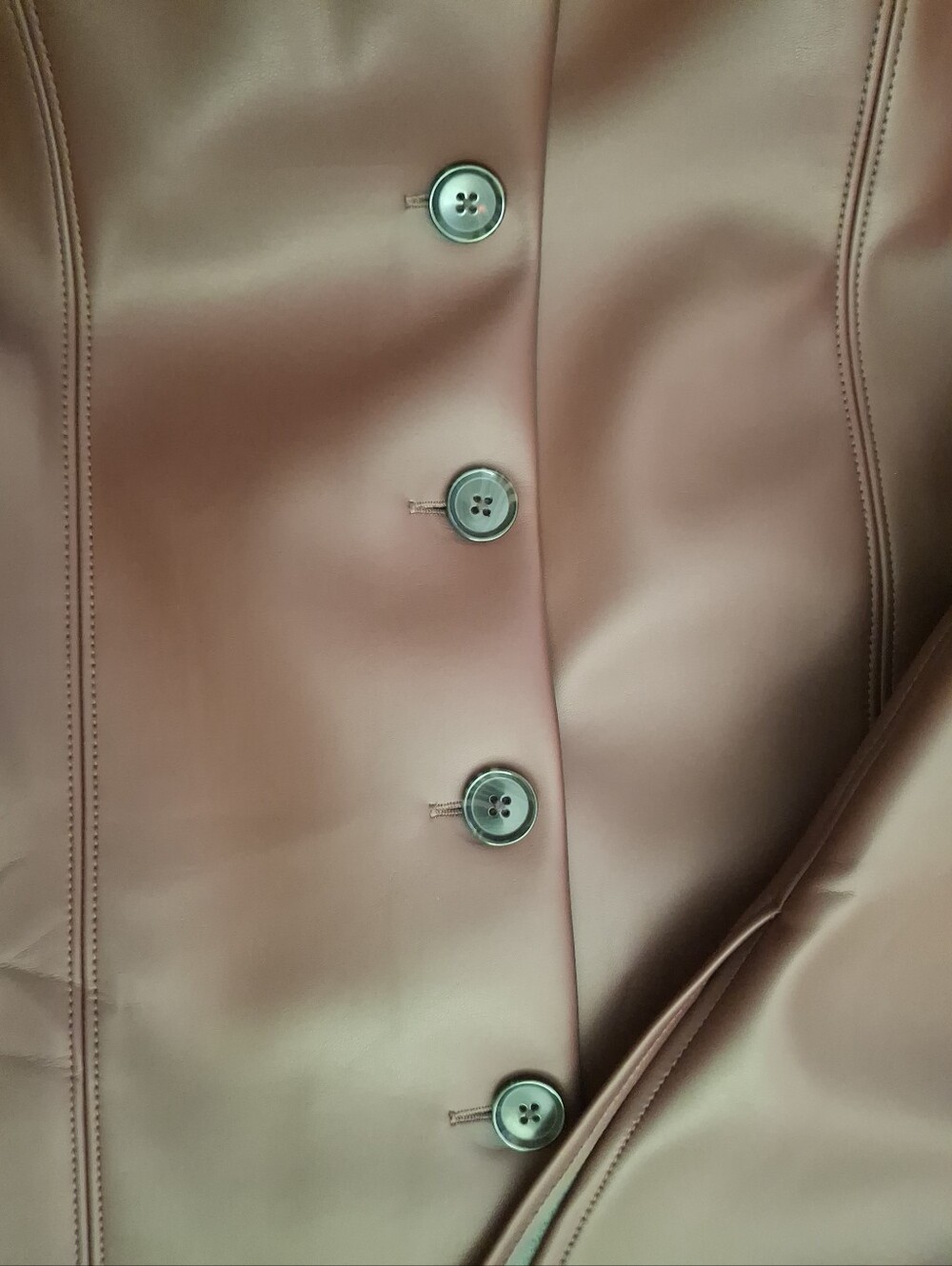 Banana Republic Vegan Leather Midi A-Line Skirt In Vino Rosso Sz. 6 - Picture 7 of 8